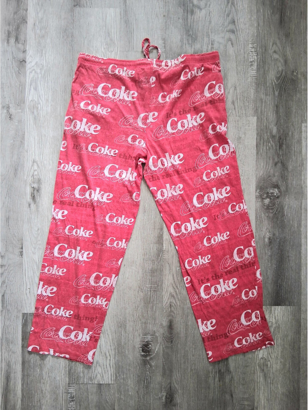 Coca-Cola, Coke Men's (M) 31x27.5 Red/White Cotton Pajama Bottoms Lounge Pants